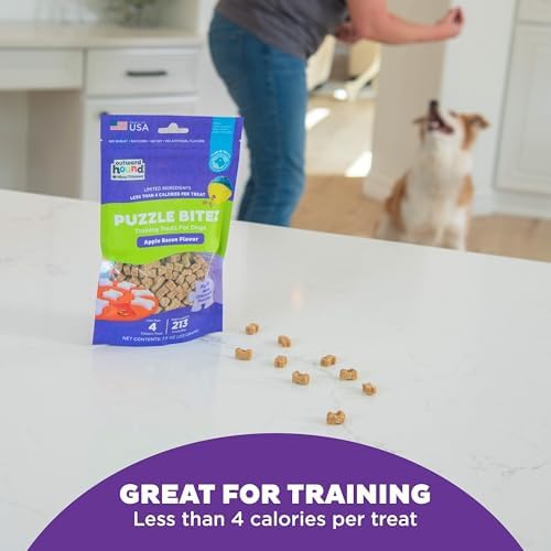 Outward Hound Nina Ottosson Puzzle Bitez Dog Treats, Apple Bacon, 7.5 oz - Image 4