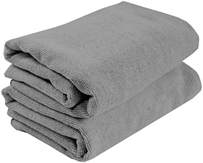 Ritz Embroidered Microfiber Pet Towel, Paw Spa Gray, 2 Towel Set by RITZ