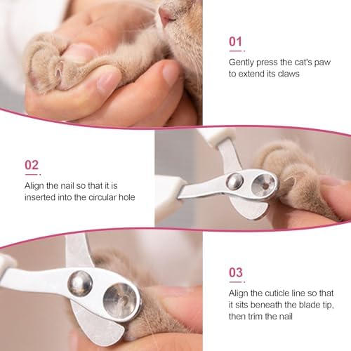 Cat Nail Clipper with Circular Cut Hole, Avoiding Excessive Cutting, Suitable - Image 3
