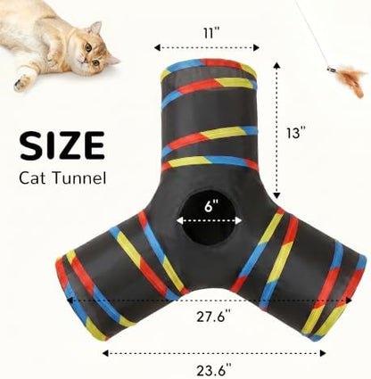 Tempcore Cat Tunnel, 3-Way Collapsible Toy - Image 4