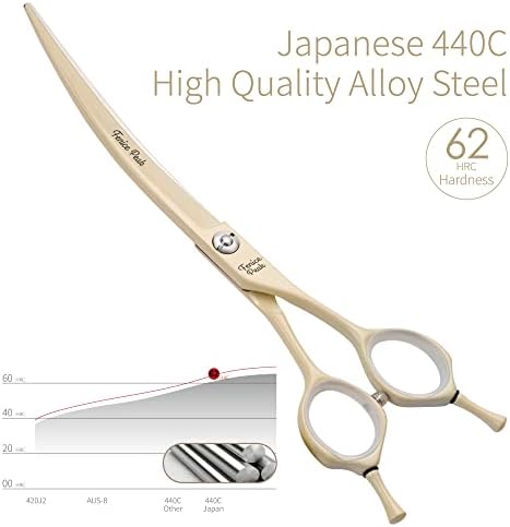 Curved Dog Grooming Scissors - Image 3