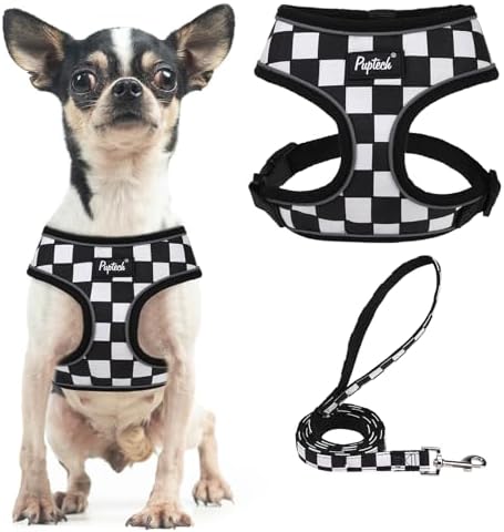 PUPTECK Small Dog Harness and Leash Set No Pull by PUPTECK