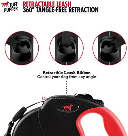 Tuff Pupper Heavy Duty Retractable Dog Leash | 16 ft Dog Leash - Image 4