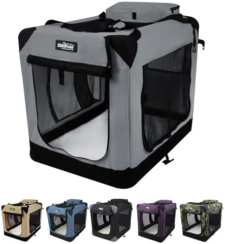 EliteField 3-Door Soft Dog Crate by EliteField
