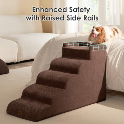 EHEYCIGA 5-Step Curved Dog Stairs - Image 5