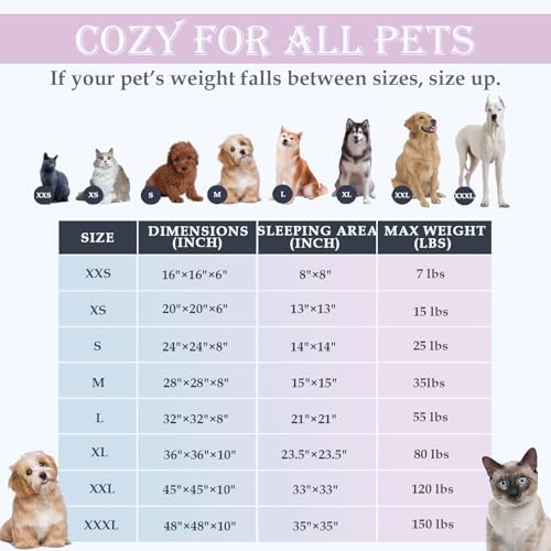 Washable Calming Dog & Cat Bed for Ultra Large Small Medium Size Pet - Image 4