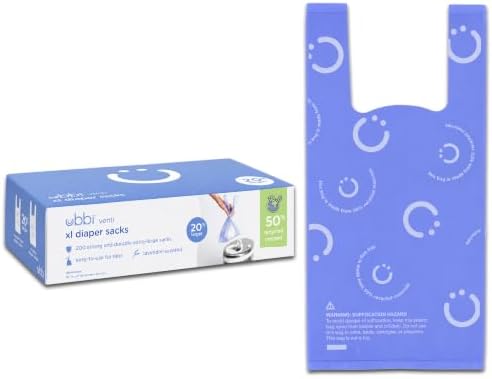 Ubbi Venti Disposable Baby Diaper Sacks, Lavender Scented by Ubbi
