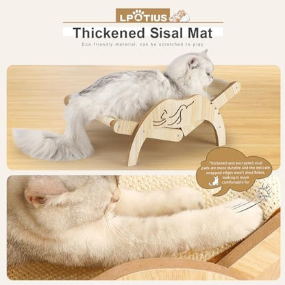 Cat Chair with Sisal Scratcher, Elevated Cat Hammock Chair - Image 2