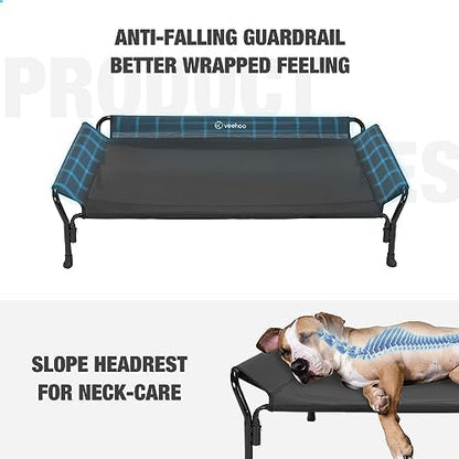 Veehoo Cooling Elevated Dog Bed, XL Raised Pet Cot - Image 2
