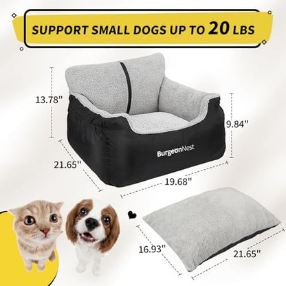 BurgeonNest Dog Car Seat for Small Dogs & Cats Under 25 lbs - Image 3