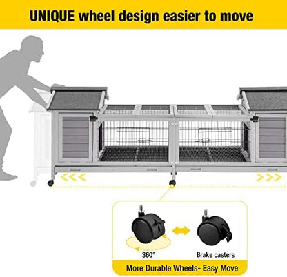 Aivituvin Rabbit Hutch Bunny Cage - Image 5