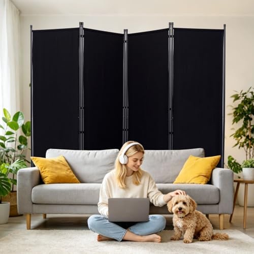 4 Panel Wide Room Divider Wall Screen by HOMSCREENER