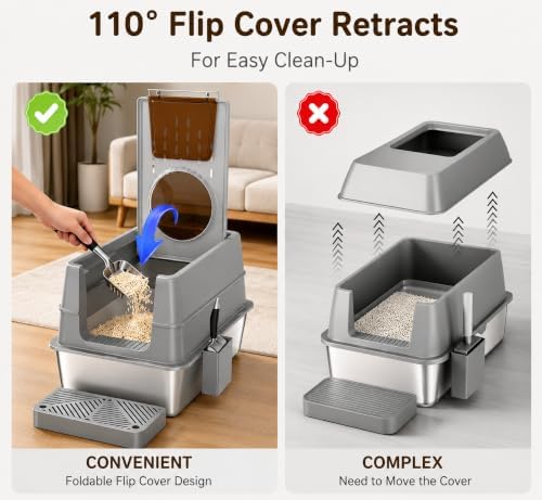 Stainless Steel Cat Litter Box - Image 2