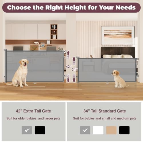 42" Extra Tall Retractable Baby Gates - Image 2