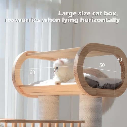 Large Wooden Tree Tower for Cat - Image 5
