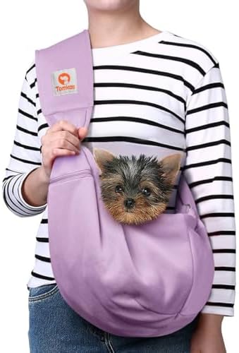 Tomkas Dog Cat Carrier Sling Zip Pocket & Adjustable Strap by TomkasFORTHELOVEOFPALS