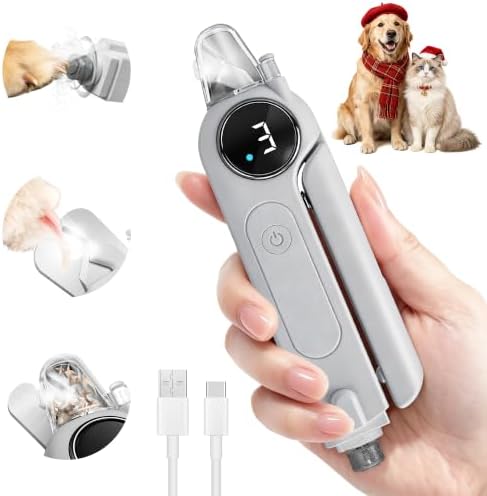 2-in-1 Quiet Electric Pet Nail Clipper & Grinder by Bedama