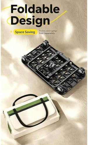 Double Decker Rolling Cat Carrier Large Wheeled Pet Carrier - Image 3