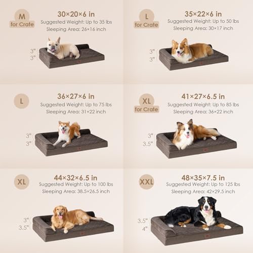 EHEYCIGA XL Dog Bed Memory Foam - Image 2