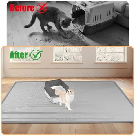 Silicone Cat Litter Mat 50" x 36" Cat Mat - Image 5