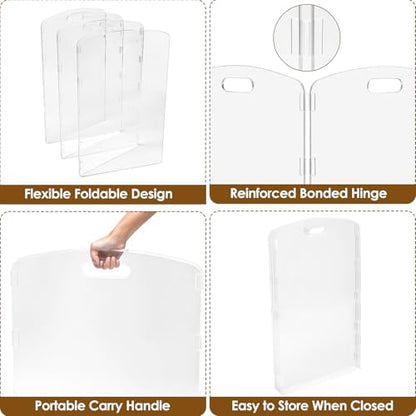 Modern Frame Clear Acrylic Freestanding Dog Gate - Image 6