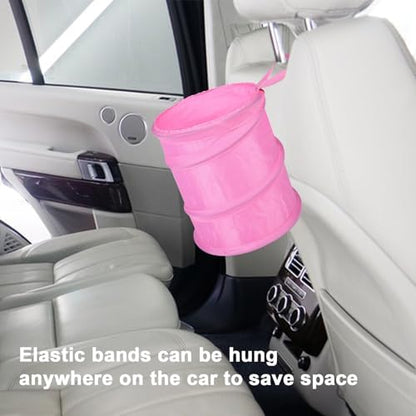 Car Trash Can, 2 Packs Mini Car Garbage Can, Collapsible Trash Bin - Image 3