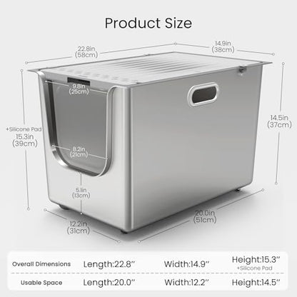 Stainless Steel Litter Box - Image 2