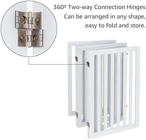 unipaws 36”H Free Standing Pet Gate - Image 5