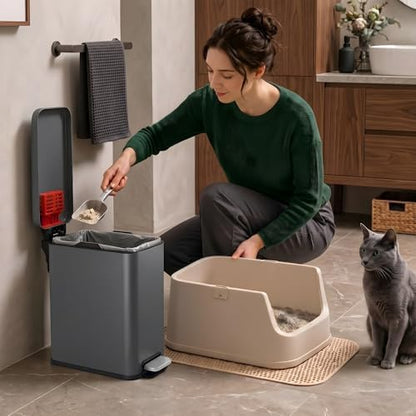 iTouchless 3 Gallon Cat Litter Waste Bin - Image 2