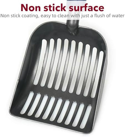 Cat Litter Scoop, Kitty Metal Scooper, Aluminum Alloy Sifter, Kitten Pooper - Image 3