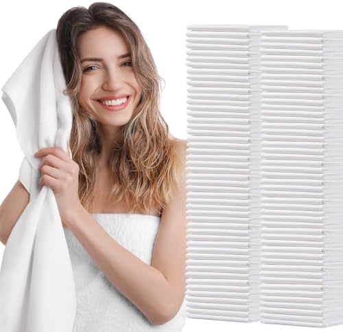 100pc Disposable Large Luxury Bath Hair Drying Towels 16"x 31.5" by rngwaper