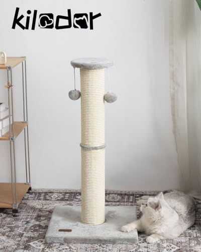 34" Cat Scratching Post with Replaceable Sisal Scratcher - Image 7