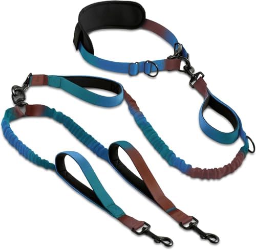 SparklyPets Hands Free Dual Dog Leash, Medium & Large by SparklyPets