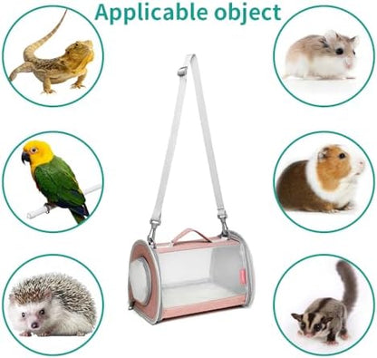 Guinea Pig Carrier Travel Small Animal Carrier Bag Lizard Bird Rabbit Carrier - Image 3