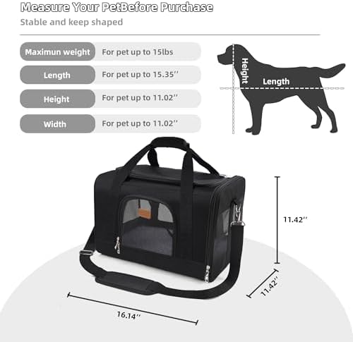 ROYPET Cat Carrier, Portable Pet Carrier Bag - Image 3