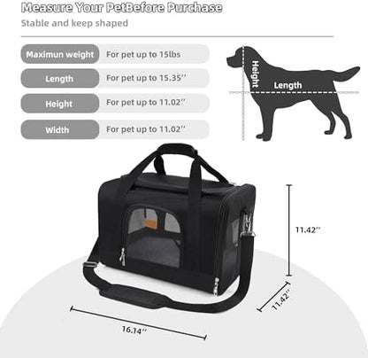ROYPET Cat Carrier, Portable Pet Carrier Bag - Image 3