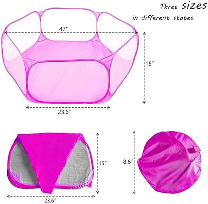 Small Animals Playpen, Portable Pop-up Open Interactive Pet Tent, Indoor - Image 4