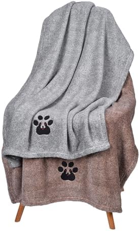 Dogvingpk Dog Towels for Drying Dogs 2 Pack by Dogvingpk