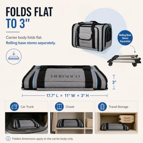 Expandable Pet Carrier with Wheels - Image 6
