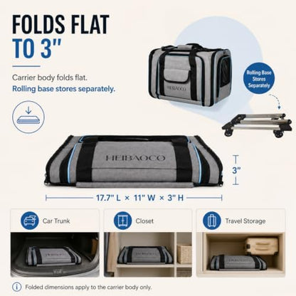 Expandable Pet Carrier with Wheels - Image 6