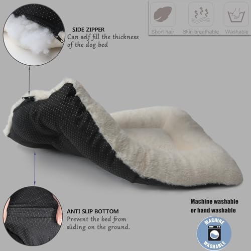 Crate Beds for Small Dogs Ultra Soft Cat Bed for Indoor Cats Washable & - Image 5