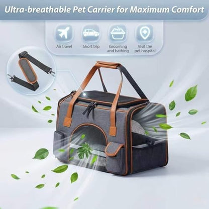 Pesen Large Soft Cat Carrier, Holds Up to 28 lbs - Image 3