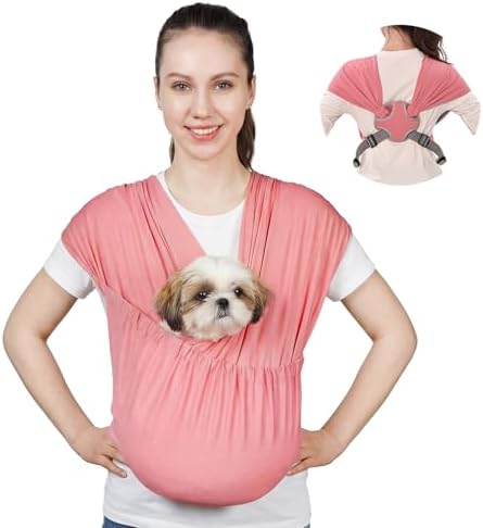 Supet Dog Sling Carrier for Small Pet, Adjustable Hands Free Front Backpack by Supet