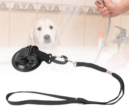 Pet Bathing Tether with Suction Cup, Adjustable Dog Cat Safety - Image 4