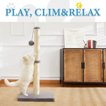 MeowHomm 32'' Tall Cat Scratching Post Cat Scratcher - Image 2