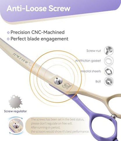 Curved Dog Grooming Scissors - Image 4