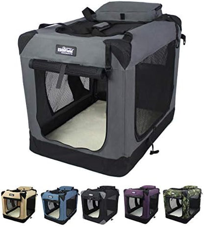 EliteField 3-Door Soft Dog Crate by EliteField