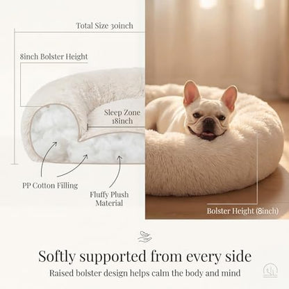 nononfish Cozy Calming Donut Dog Bed - Image 4