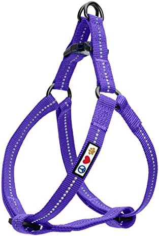 Pawtitas Recycled Reflective Step-in Dog Harness – Adjustable No-Pull Vest by Pawtitas