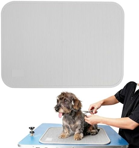 Dog Grooming Table Mat Pad Non Slip，Silicone Durable Premium Non-Slip Dog Bath by Unknown